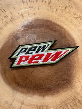 Pew Pew Embroidered Patch